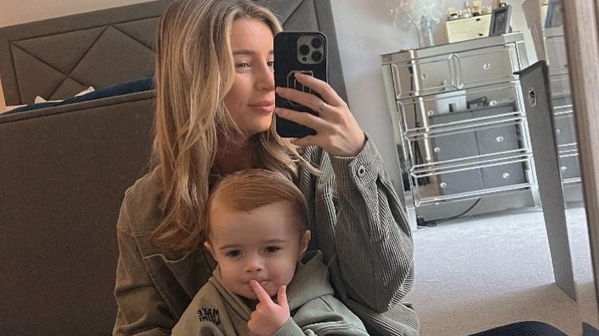 Dani Dyer und ihr Sohn Santiago, Januar 2023