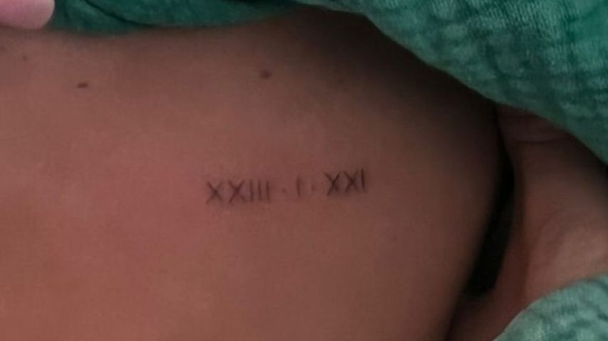 Dani Dyers Tattoo für ihren Sohn