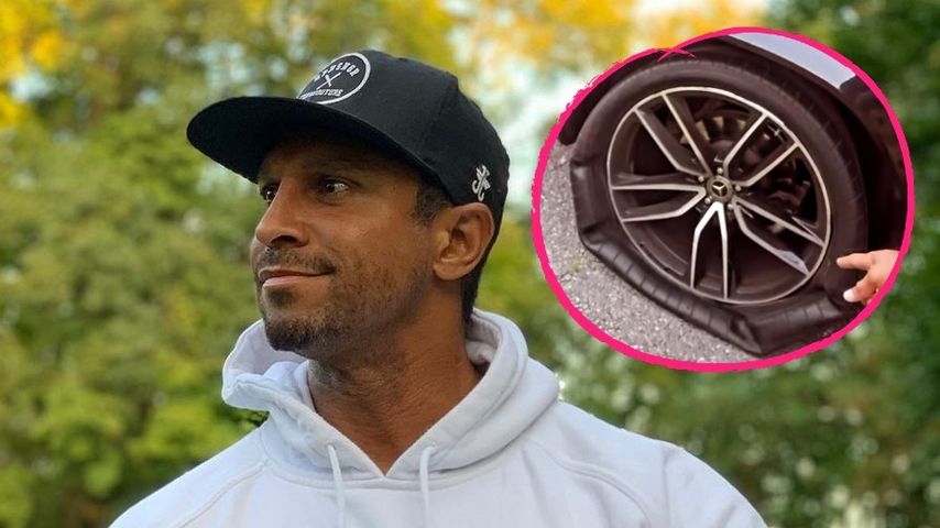Tochter mit im Auto: Bei Daniel Aminati platzte ein Reifen!