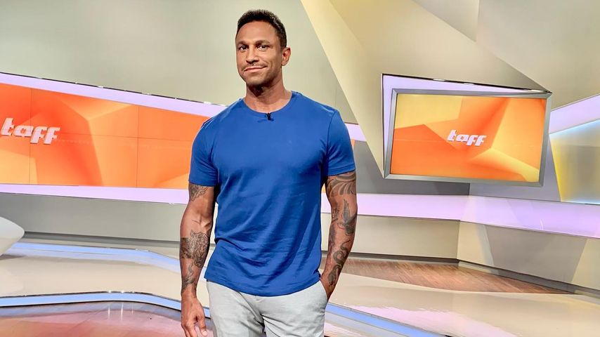 Daniel Aminati bei seiner Arbeit für das ProSieben Magazin "taff" im Juni 2022