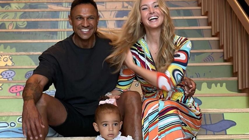 Daniel Aminati mit seiner Frau Patrice und ihrer Tochter