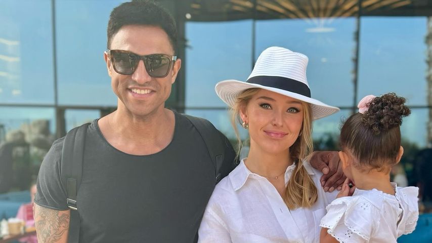 Daniel Aminati und Patrice Aminati mit ihrer Tochter Charly, 2024