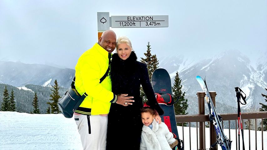 Daniel Charlier, Sophia Vegas und ihre Tochter Amanda im Dezember 2022