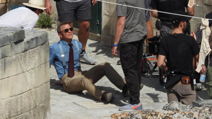 Daniel Craig während der Dreharbeiten zu "Keine Zeit zu sterben" in Matera, September 2019