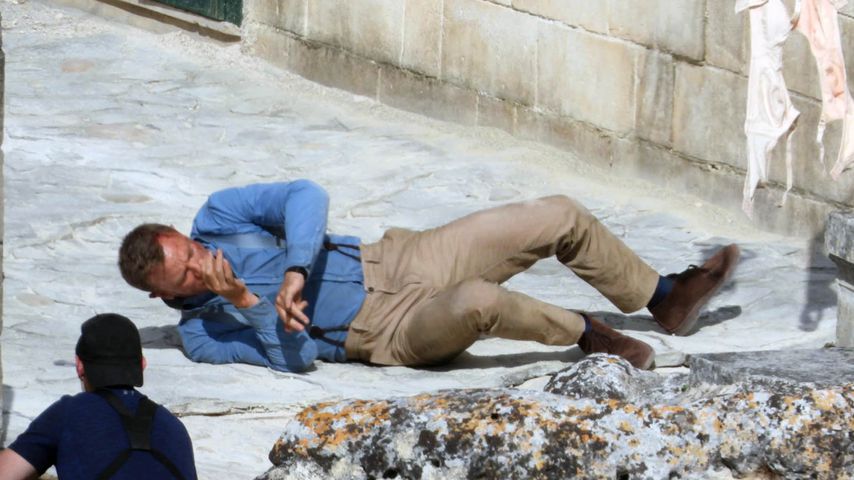 Daniel Craig während der Dreharbeiten zu "Keine Zeit zu sterben" in Matera, September 2019