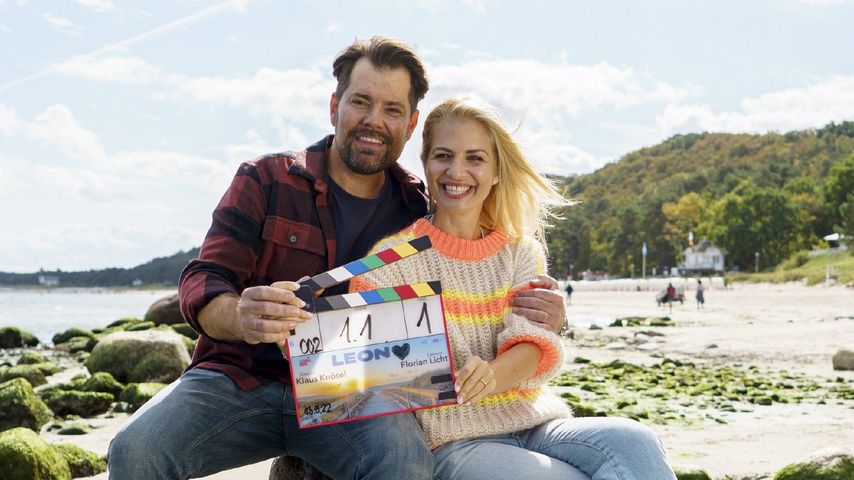 Daniel Fehlow und Susan Sideropoulos beim Drehstart zu "Leon"