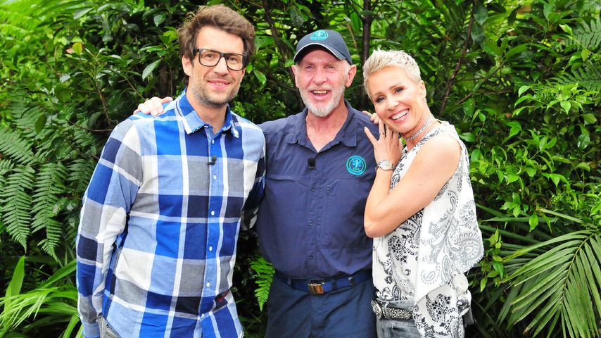 Moderatoren-Duo Daniel Hartwich und Sonja Zietlow mit Dr. Bob