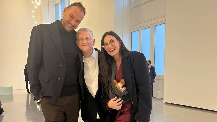Daniel Humm, Roni Horn und Demi Moore, April 2022