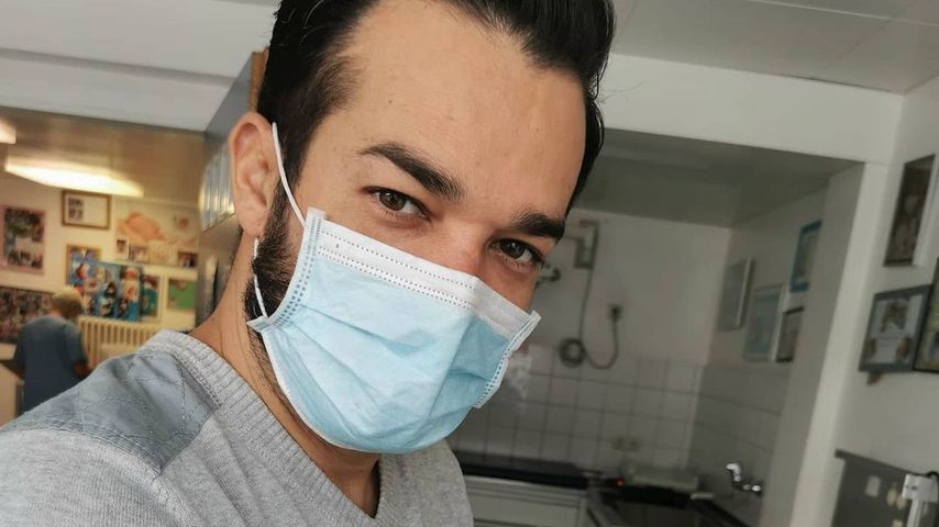 Daniel Lopes mit seinem Sohn Ravi, September 2020