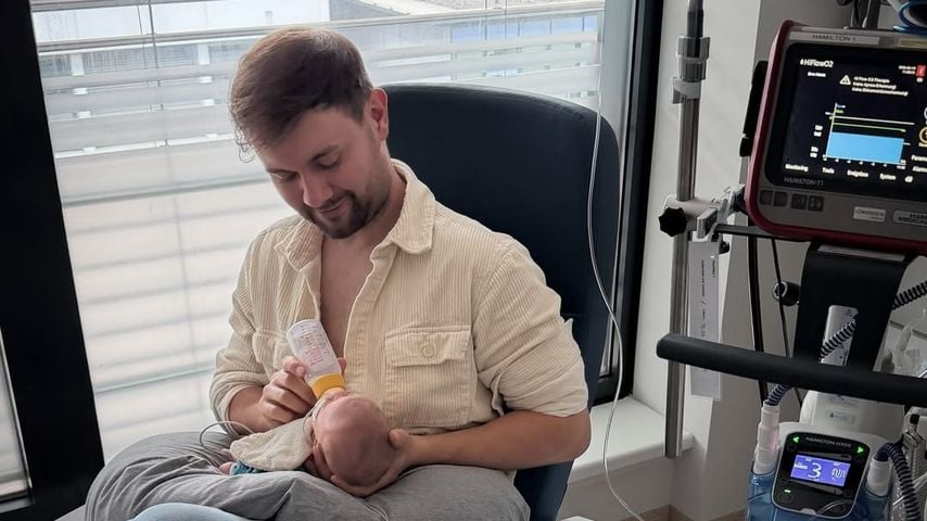 Leistenbruch: Daniel und Eva Lotts Baby muss operiert werden