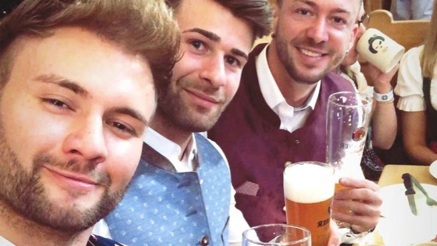 Daniel Lott, Marco Schmidt und Keno Rüst auf dem Oktoberfest 2019