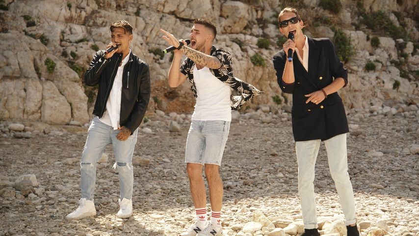 Daniel Muhadzeri, Tizian Hugo und Barto Michalek im DSDS-Recall 2022