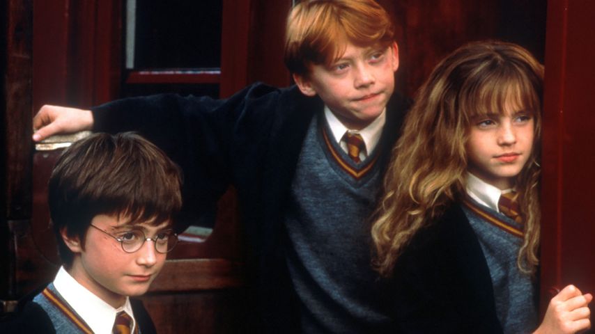 Daniel Radcliffe, Rupert Grint und Emma Watson in "Harry Potter und der Stein der Weisen"