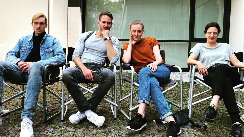 Daniel Sträßer, Vladimir Burlakov, Ines Marie Westernströer und Brigitte Urhausen, "Tatort"-Stars