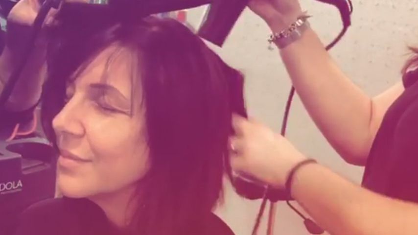 Daniela Büchner beim Friseur im Februar 2020