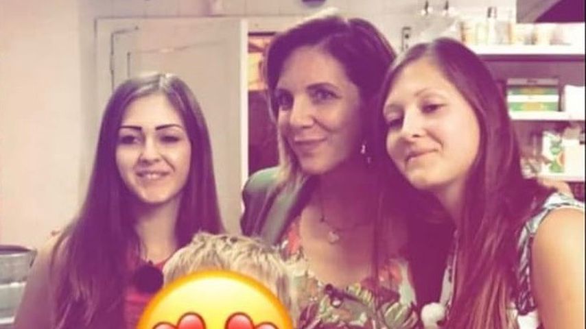 Daniela Büchner mit Jens' Kindern aus früheren Beziehungen