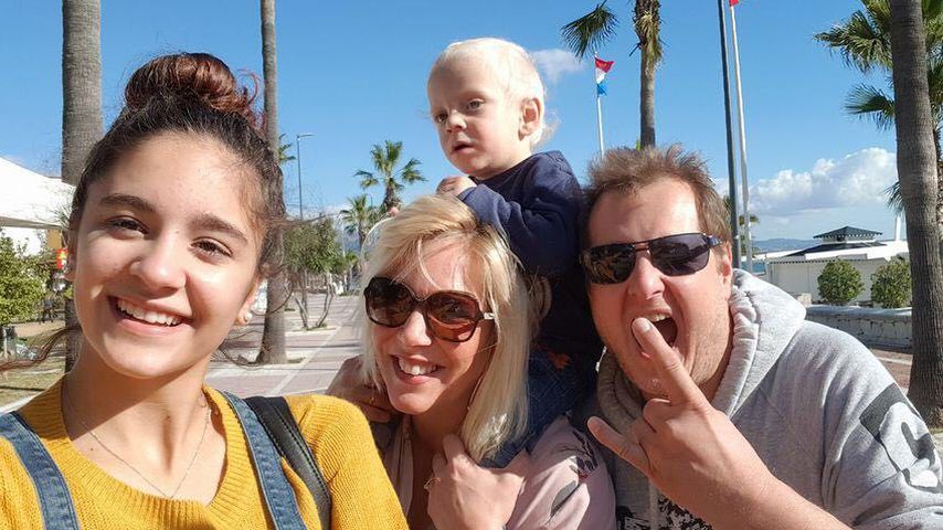 Daniela Büchner mit Jens und zwei ihrer Kinder
