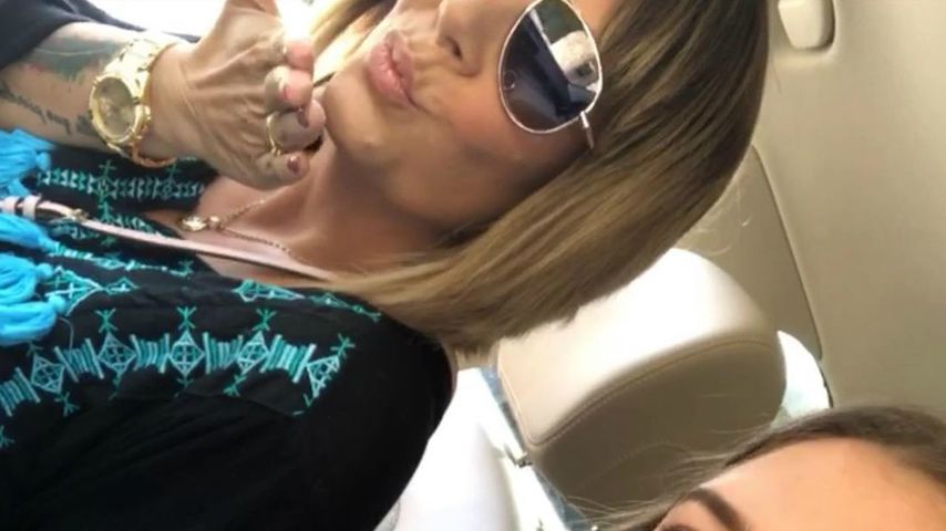 Daniela Büchner mit ihrer Tochter Joelina im Dezember 2019