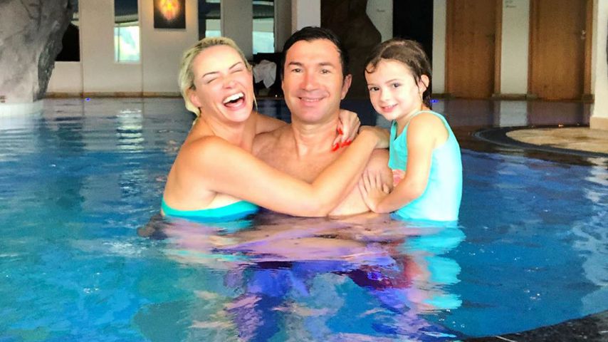 Daniela Katzenberger, Lucas und Sophia Cordalis im Schwarzwald