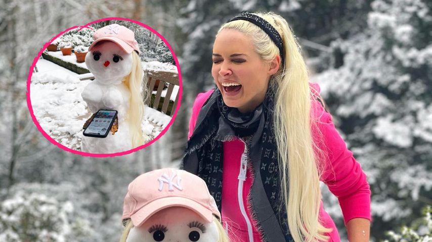 Dani als Schneemann: Die Katze baut sich einen Doppelgänger