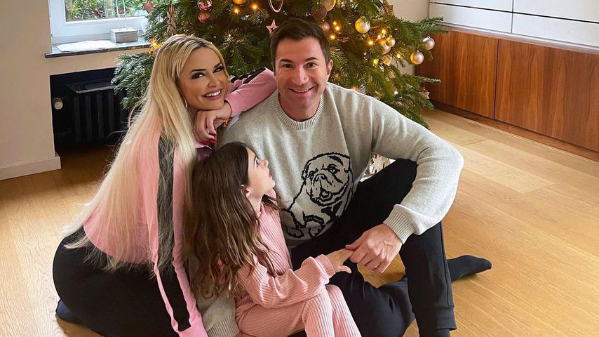 Daniela Katzenberger mit ihrem Mann Lucas Cordalis und ihrer Tochter Sophia