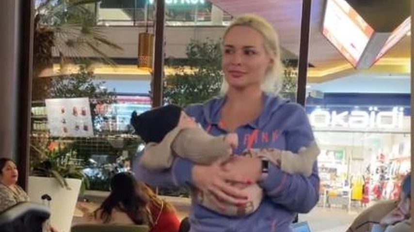 Daniela Katzenberger mit ihrem Neffen Damian