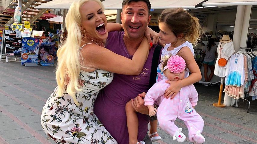 Daniela Katzenberger mit Lucas Cordalis und Tochter Sophia