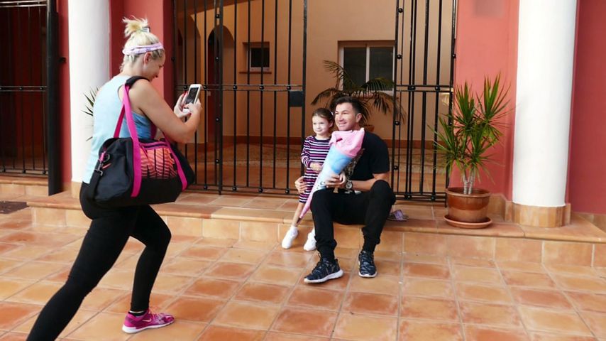 Daniela Katzenberger mit Lucas und Sophia Cordalis auf Mallorca