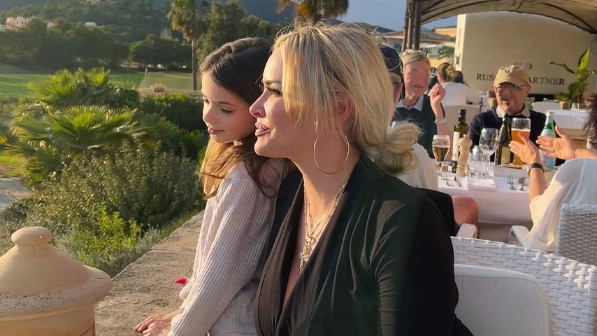 "Goodbye Deutschland"-Bekanntheit Daniela Katzenberger mit ihrer Tochter Sophia Cordalis