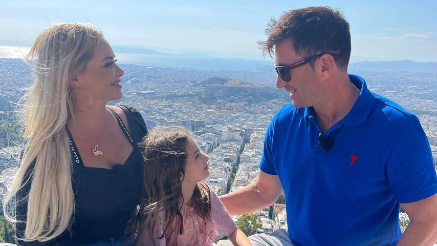 Daniela Katzenberger, Tochter Sophia und Lucas Cordalis in Griechenland 2022