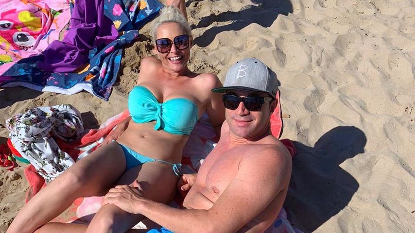 Daniela Katzenberger und Lucas Cordalis am Strand