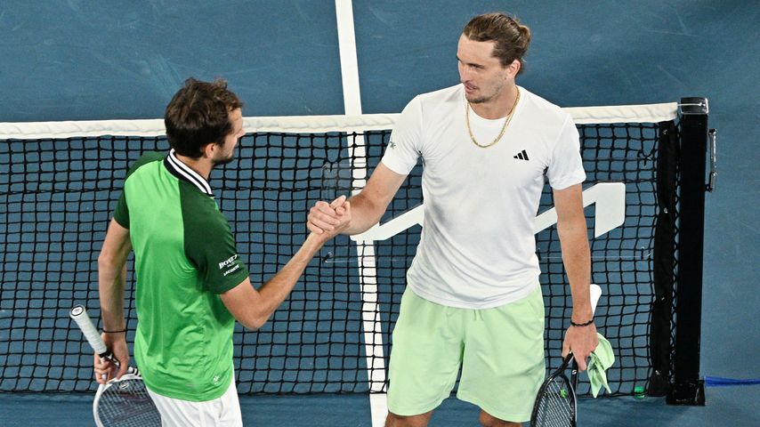 Daniil Medvedev und Alexander Zverev bei den Australian Open