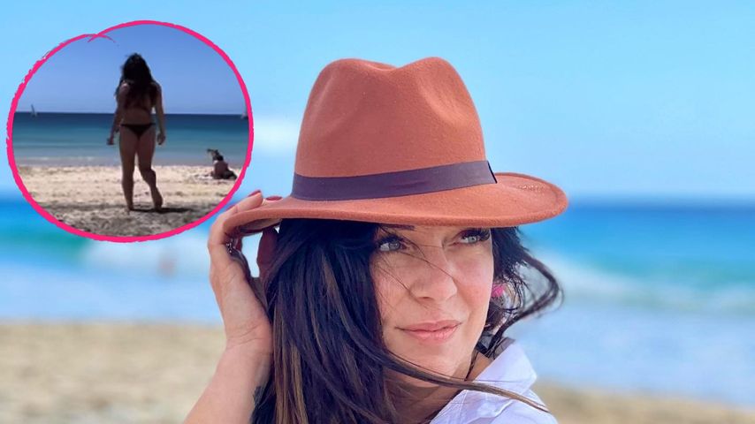 Heiße Kehrseite: Danni Büchner im String-Bikini am Strand!