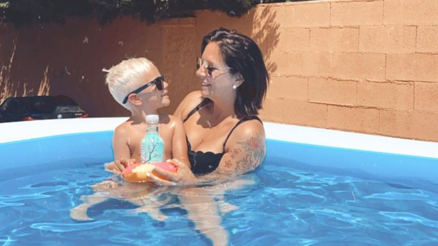 Danni Büchner und ihr Sohn Diego Armani