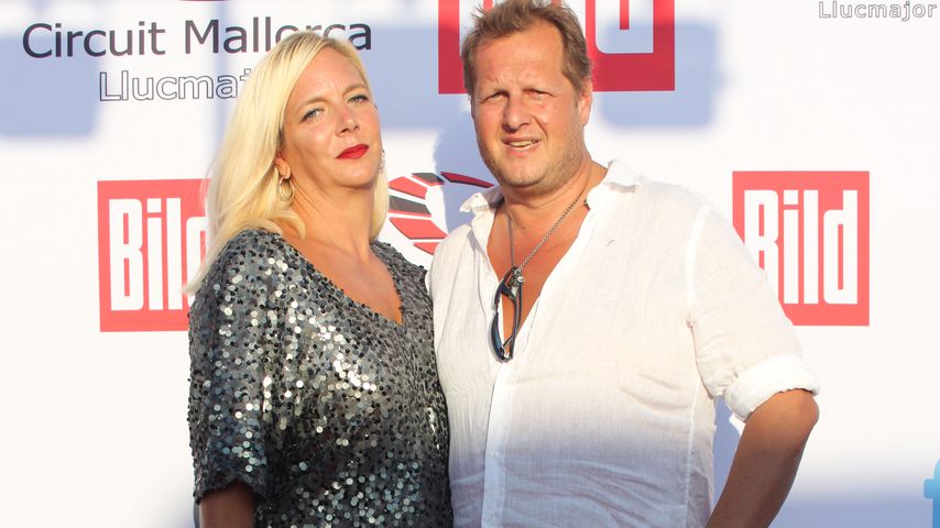 Danni und Jens Büchner auf der Bild-Party im Jahr 2017