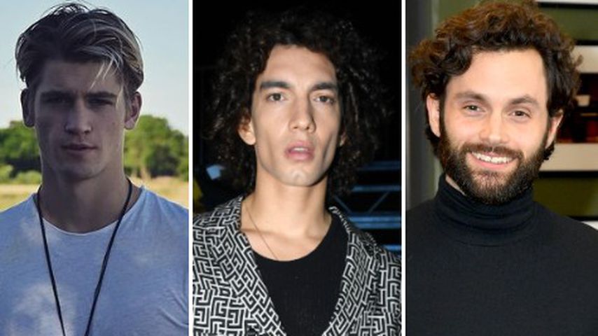 Collage: Die drei Schauspieler Danny Griffin, Jorge López und Penn Badgley