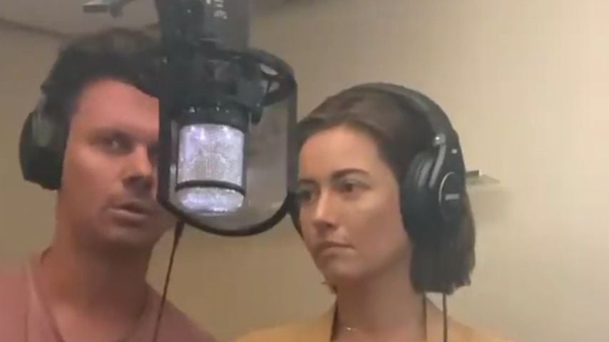 Dari und Jenny im Tonstudio
