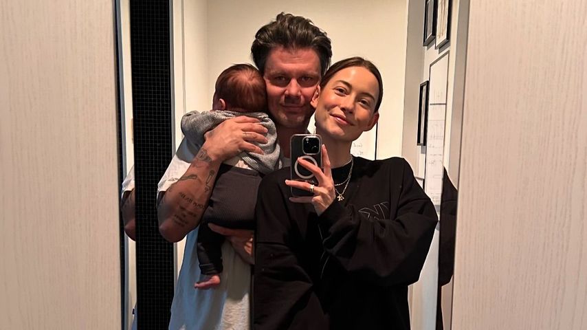 Neu-Mama Jenny Lange genießt entspanntes Familienwochenende