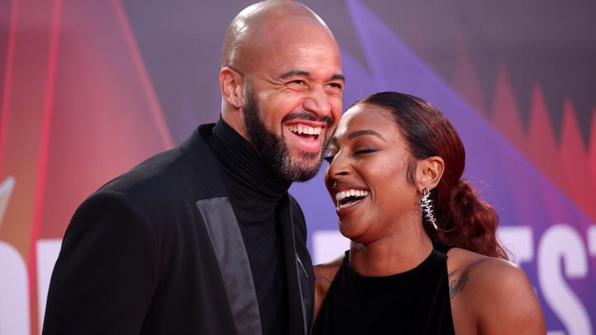 Darren Randolph und Alexandra Burke im Jahr 2021