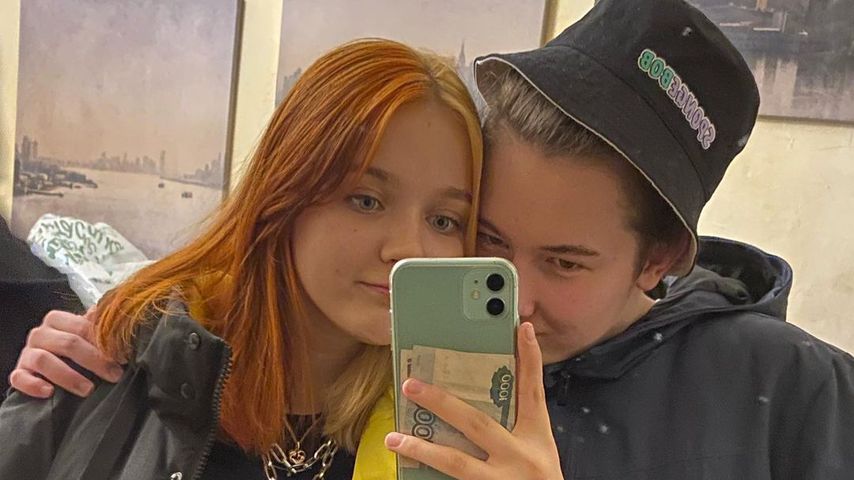 Darya Sudnishnikova mit ihrem neuen Freund