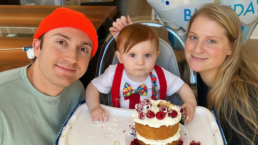 Daryl Sabara und Meghan Trainor mit ihrem Sohn