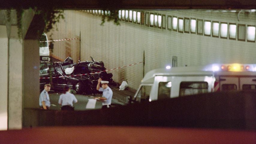 Der Unfallwagen von Prinzessin Diana und Dodi Al-Fayed