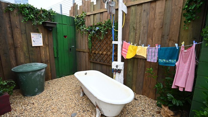 Das "Badezimmer" im Promi-BB-Garten 2026