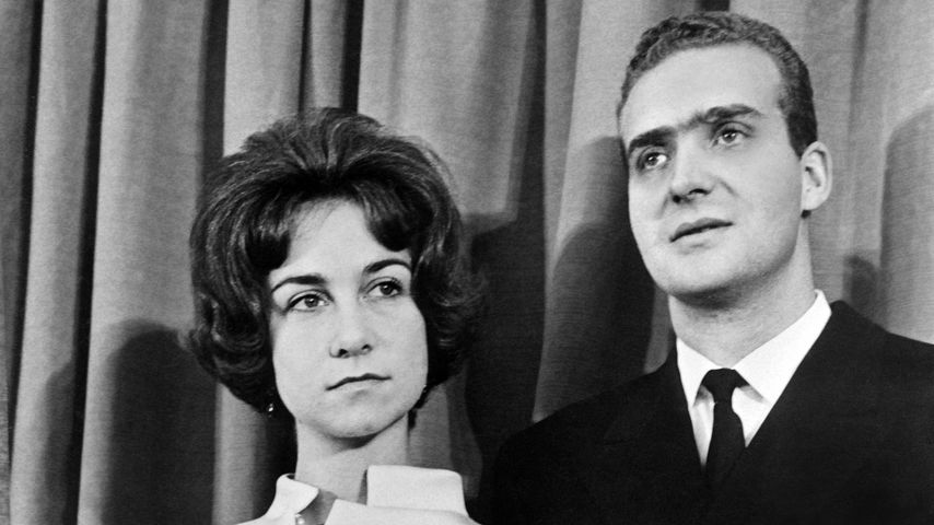 Das einstige spanische Königspaar Sofía und Juan Carlos 1975