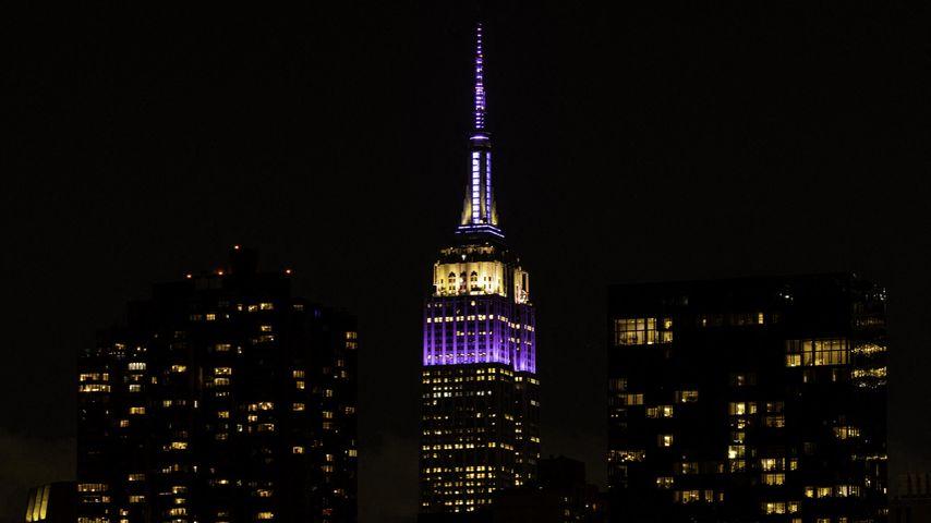 Das Empire State Building leuchtet zu Ehren der Queen