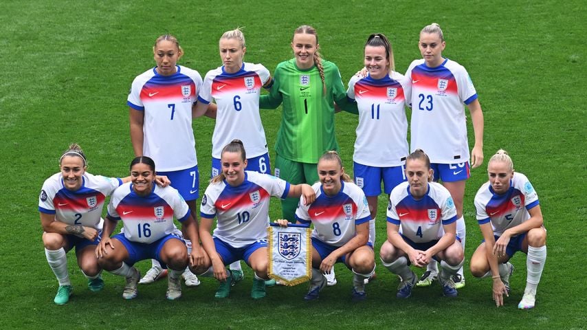 Das englische Fußballerinnen-Team