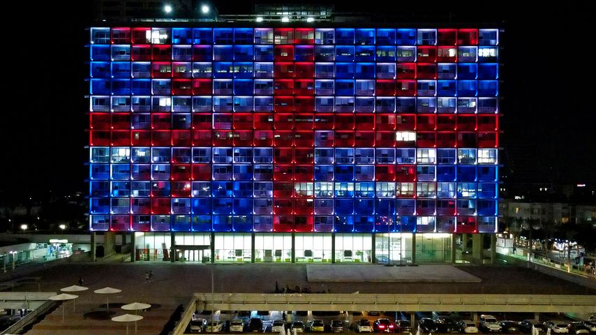 Das Gebäude der Stadtverwaltung von Tel Aviv