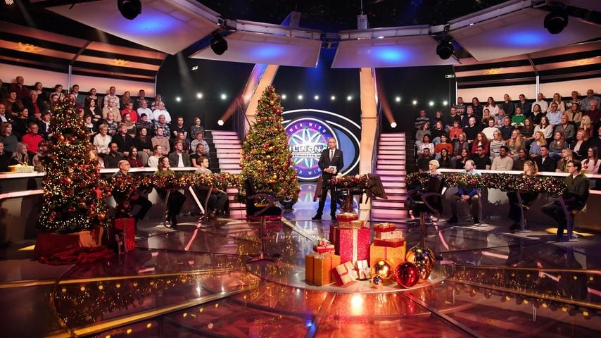 Günther Jauch und die Kandidaten beim "Wer wird Millionär?"-Weihnachts-Special 2025