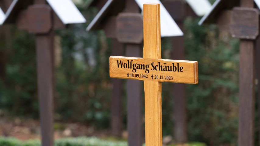 Das Grab von Wolfgang Schäuble, Januar 2024
