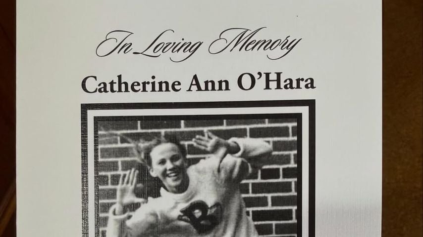 Das Programmheft der Gedenkfeier von Catherine O’Hara